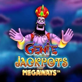 Genie Jackpots Megaways slot visual from Blueprint Gaming available on safekasyno.com