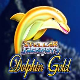 Dolphin Gold with Stellar Jackpots slot icon by Lightning Box Game, available at Safe Casino